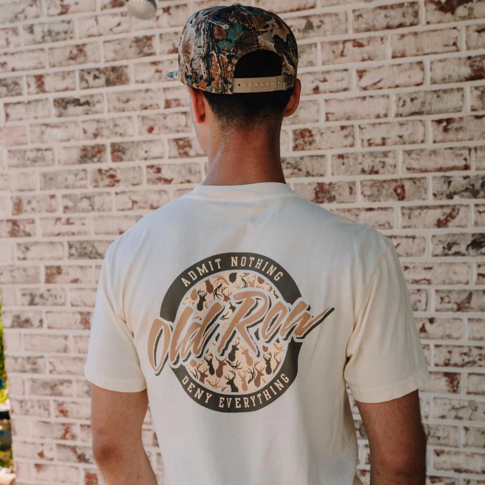 Deer Camo Circle Logo Pocket Tee