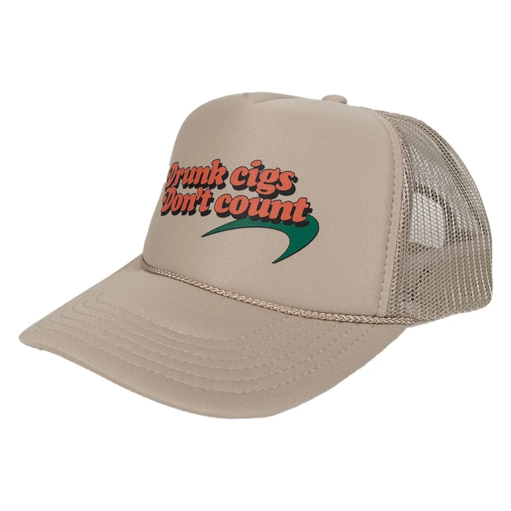 Drunk Cigs Don't Count Trucker Hat - Image 2