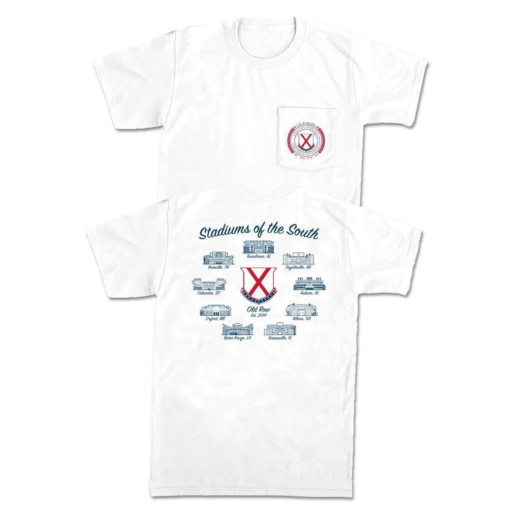 Stadiums of the South Pocket Tee - Image 2